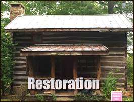 Historic Log Cabin Restoration  Scotland Neck, North Carolina